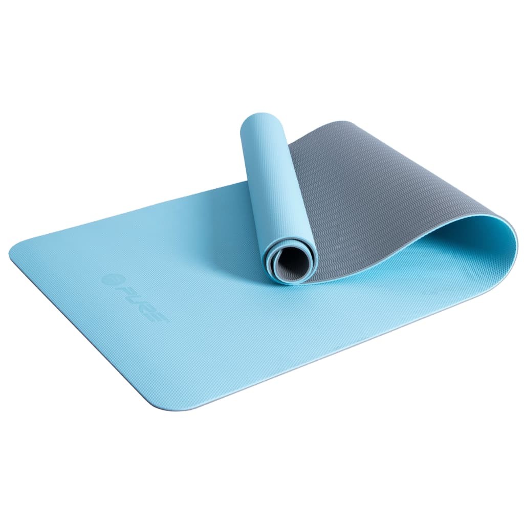 Pure2Improve Yoga Mat 173x58x0.6 cm Blue and Grey